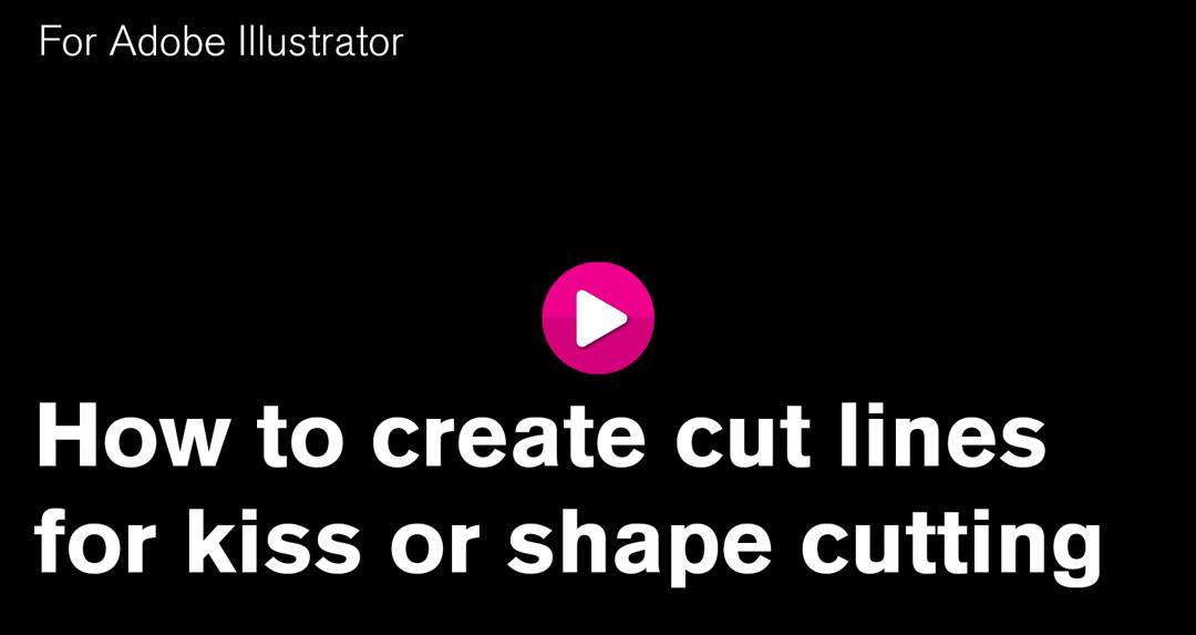 How to create cut lines for kiss or shape cutting